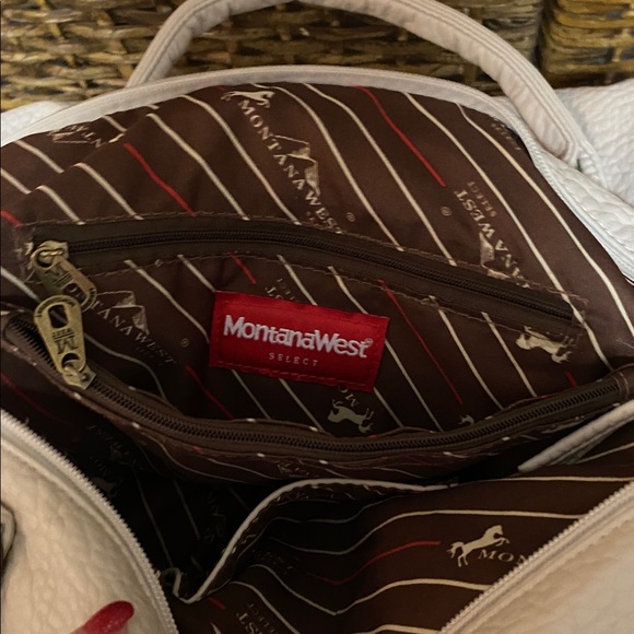 NWOT Montana West Select Shoulder Bag  Crossbody Leather off-white cream - Picture 7 of 9